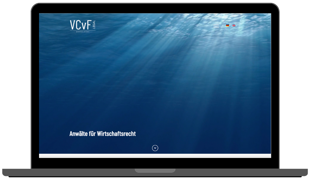 VCvF.legal Mockup Webseite